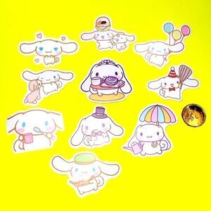 3/$20 10 pcs brand new waterproof Cinnamoroll stickers